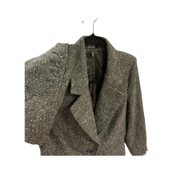 Daisy Fuentes Charcoal Tweed Blazer size 10 - Picture 6 of 10